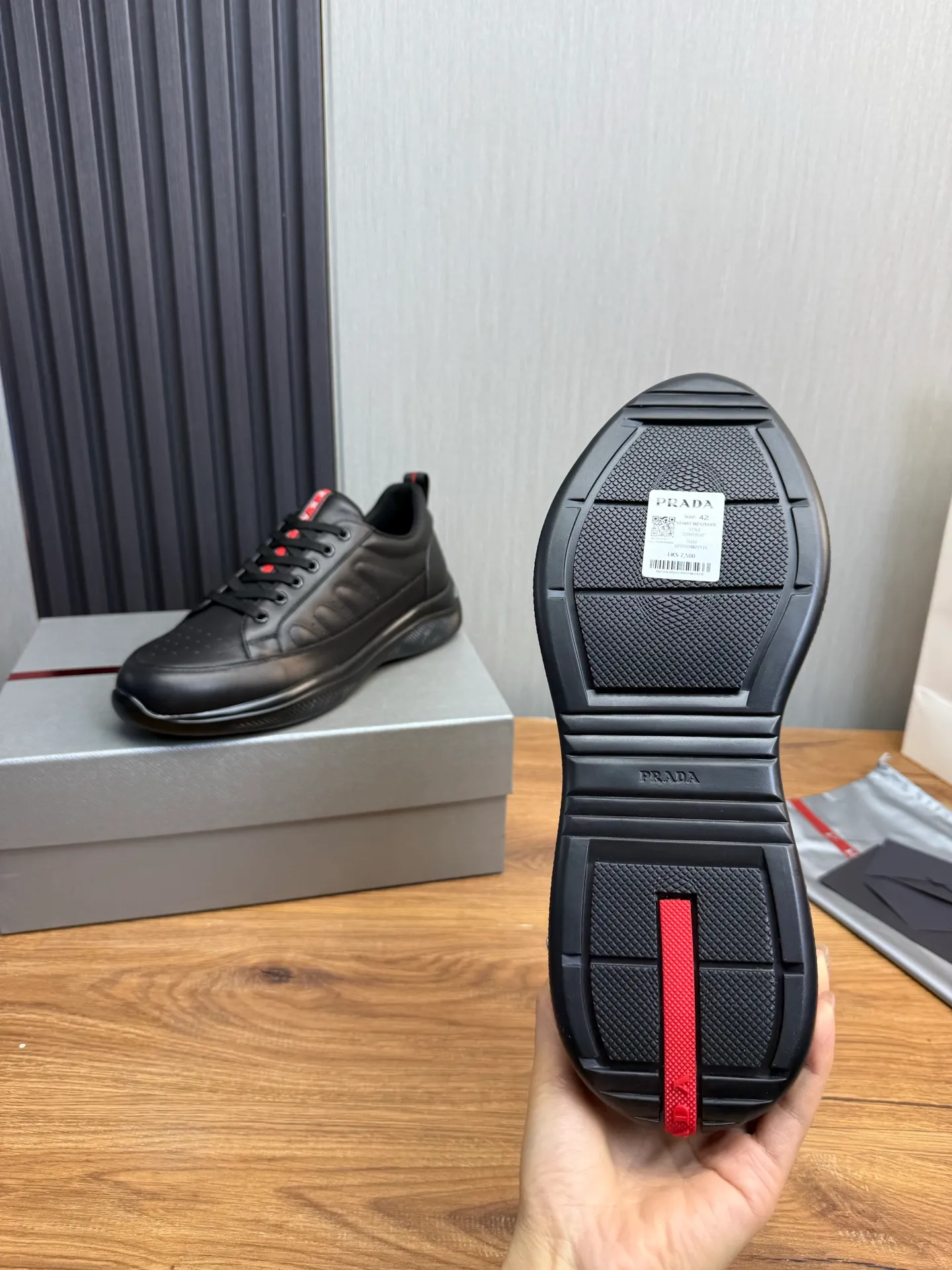 Men's shoes 580💰 [PRADA] Men's shoes are popular in the counter, official website synchronization, 1 high-quality shipment ✔️Original cowhide + cowhide lining, 1🆚1 replica, original sole, 38-45 (45 customized, non-refundable)